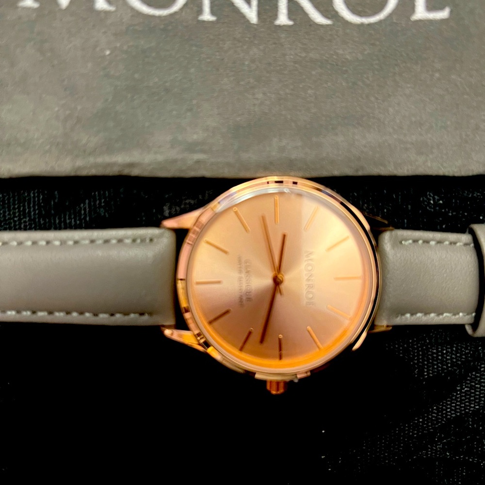 Monroé Watches SOLÉROSE - CHARCOAL LEATHER